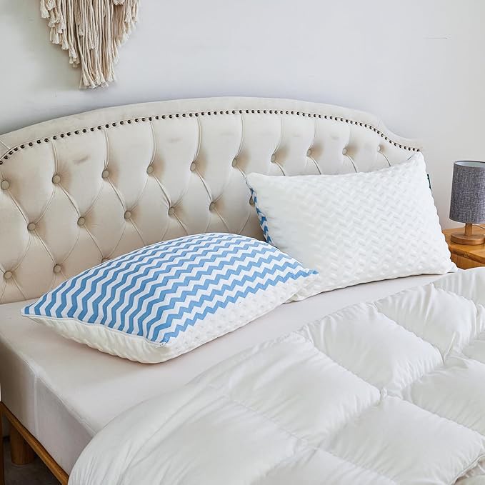 Gobennydd ewyn cof wedi'i falu moethus