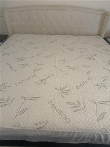 Amddiffynnydd Matres Rayon Bambŵ Gyda Zipper