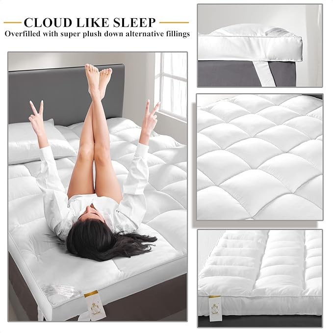 Thick Fitted Mattress Topper high quality