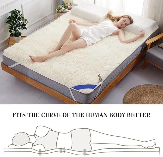 Thicken Warm Wool Bed Pad price